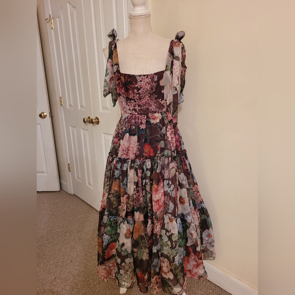Anthropologie Geisha Isabella Midi Empire Waist Dress - Picture 3 of 10